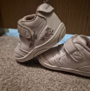 Stride Rite Floral Embroidered Baby Shoes